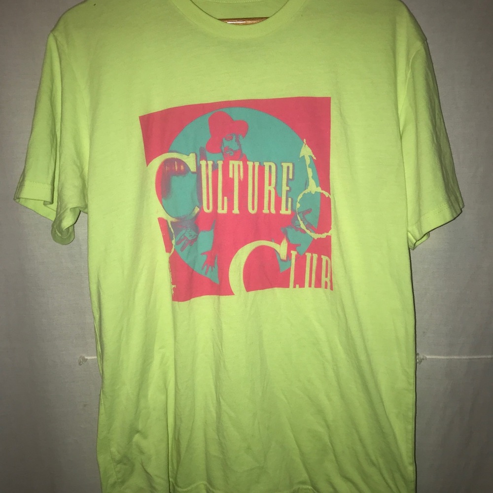 Graphic Tee - Vibrant Green and Pink - Picture 2 of 4